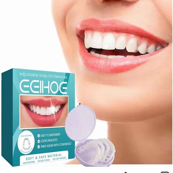 HOMILY
(
Fake Teeth, 2 PCS Veneers Dentures Socket for Women and Men,Covering - Picture 1 of 3